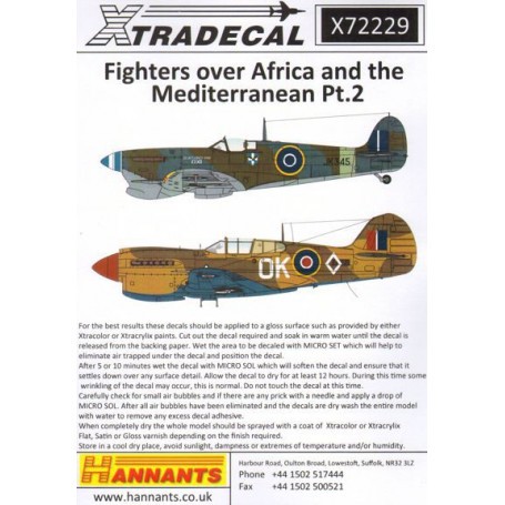 Decals Fighters Over Africa and the Mediterranean Pt.2 (11)Hawker Hurricane Mk.I Tropical version Z4932 DL-B 'Kiwi Sub Lieutenan