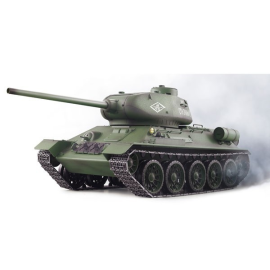 CHAR ASSAULT RC 1/16 RUSSIAN T-34/85 (NOISE / SMOKE) - 2.4GHz RC tank